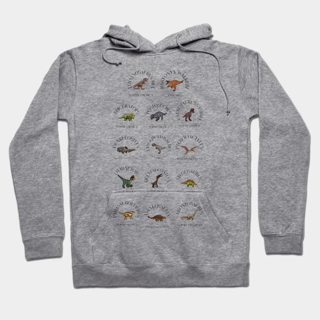 14 DINO Hoodie by Myartstor 